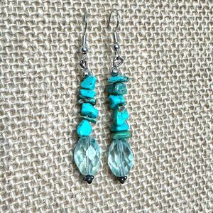5/$25 Turquoise Bead Gemstone Earrings
